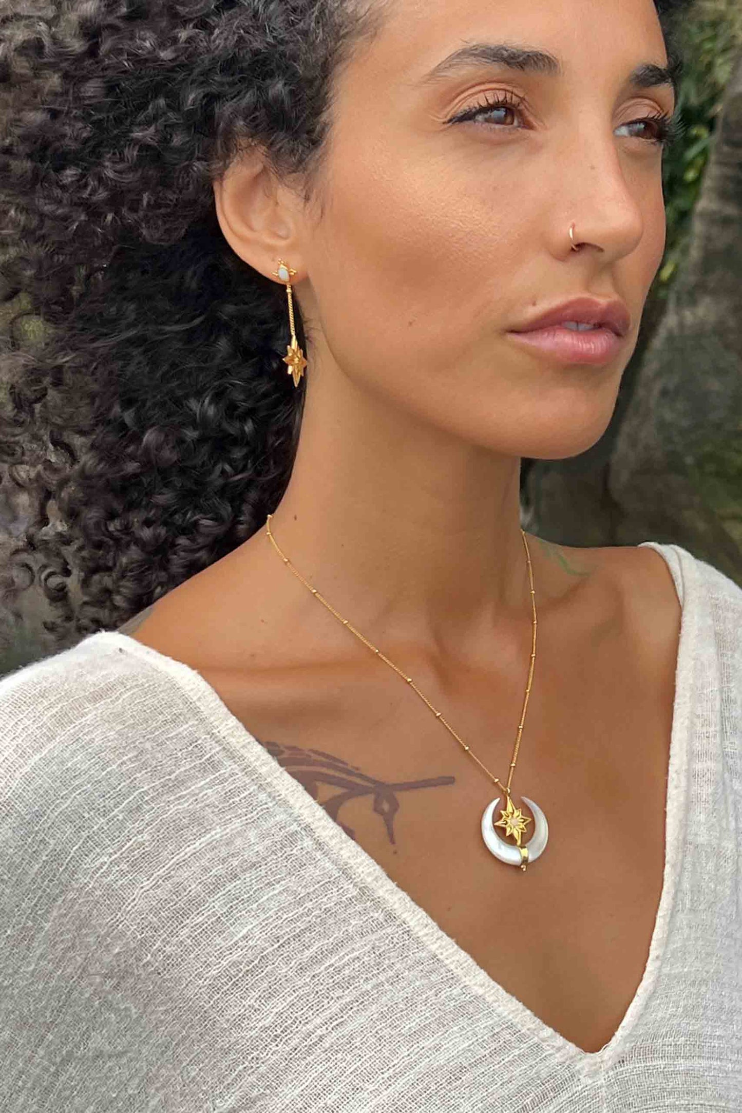 Ishtar Moon & Star Necklace