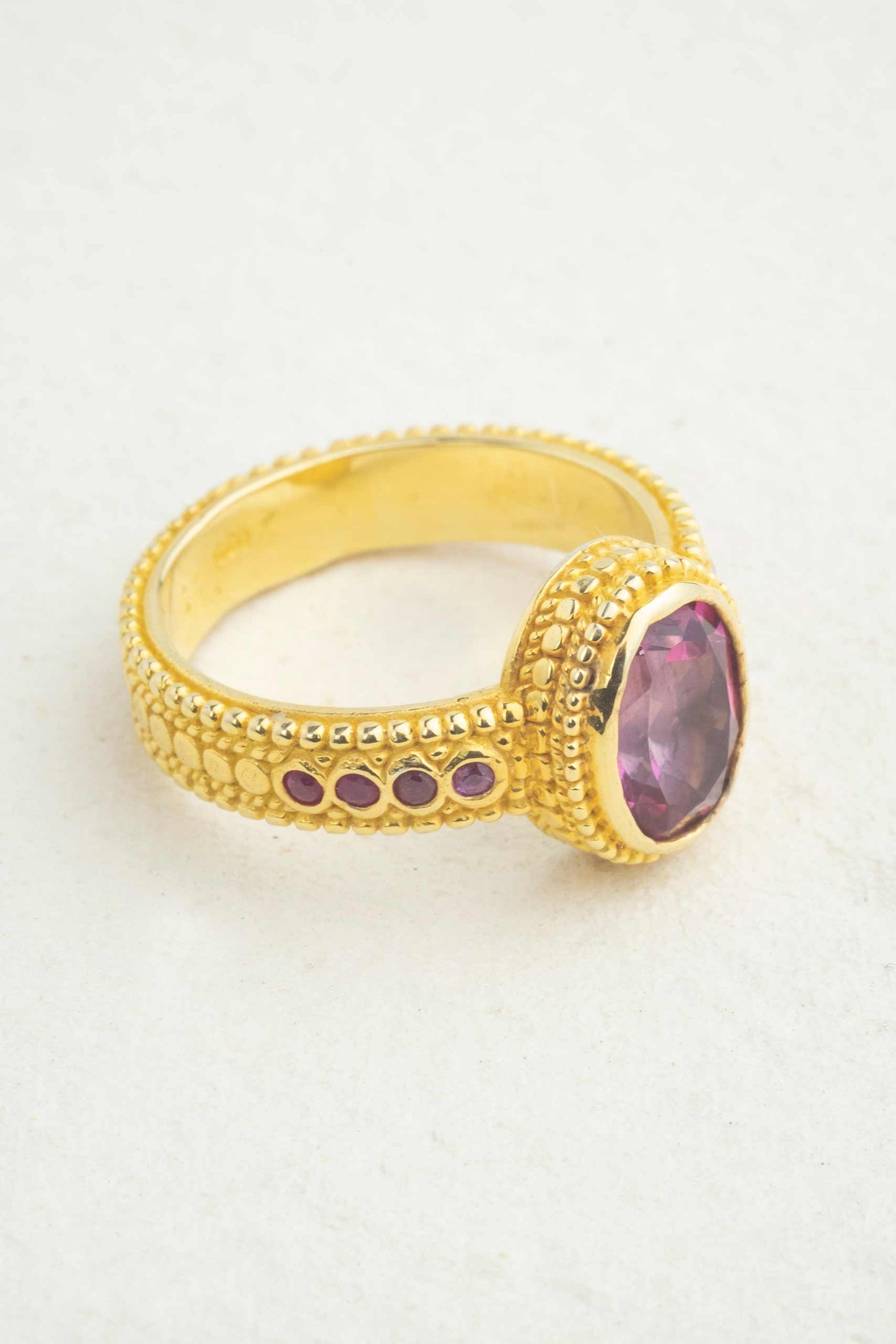 Pink Topaz Queen Ring