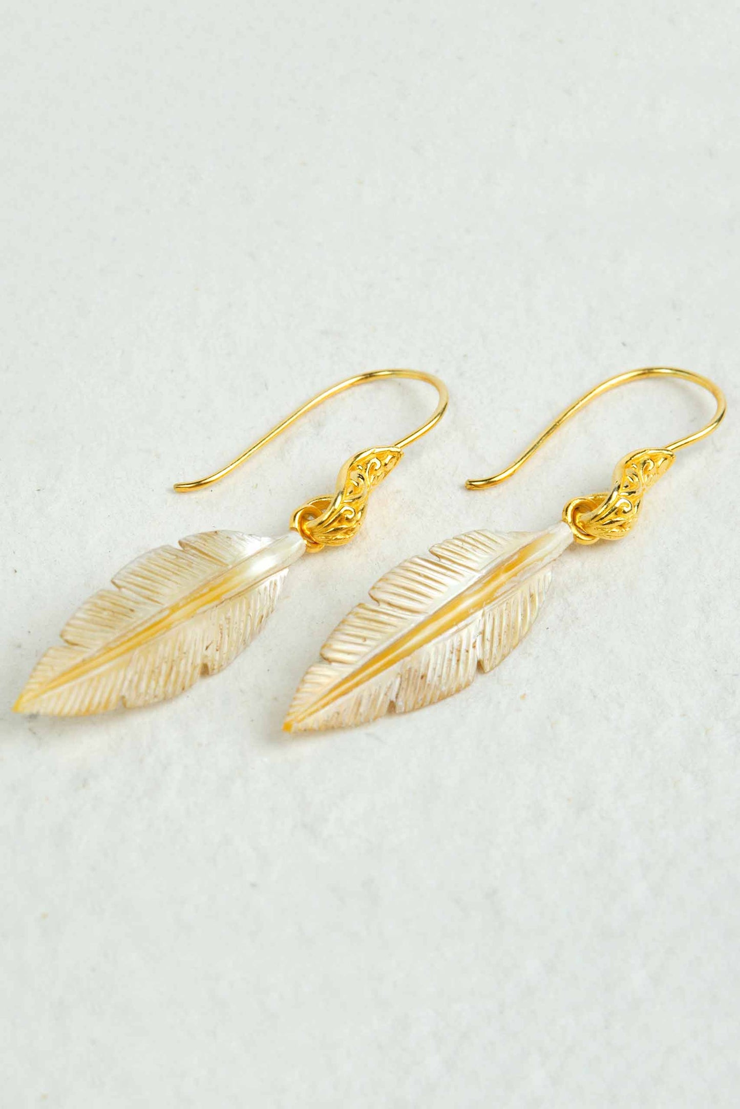 Celestial Flight Feather Earrings