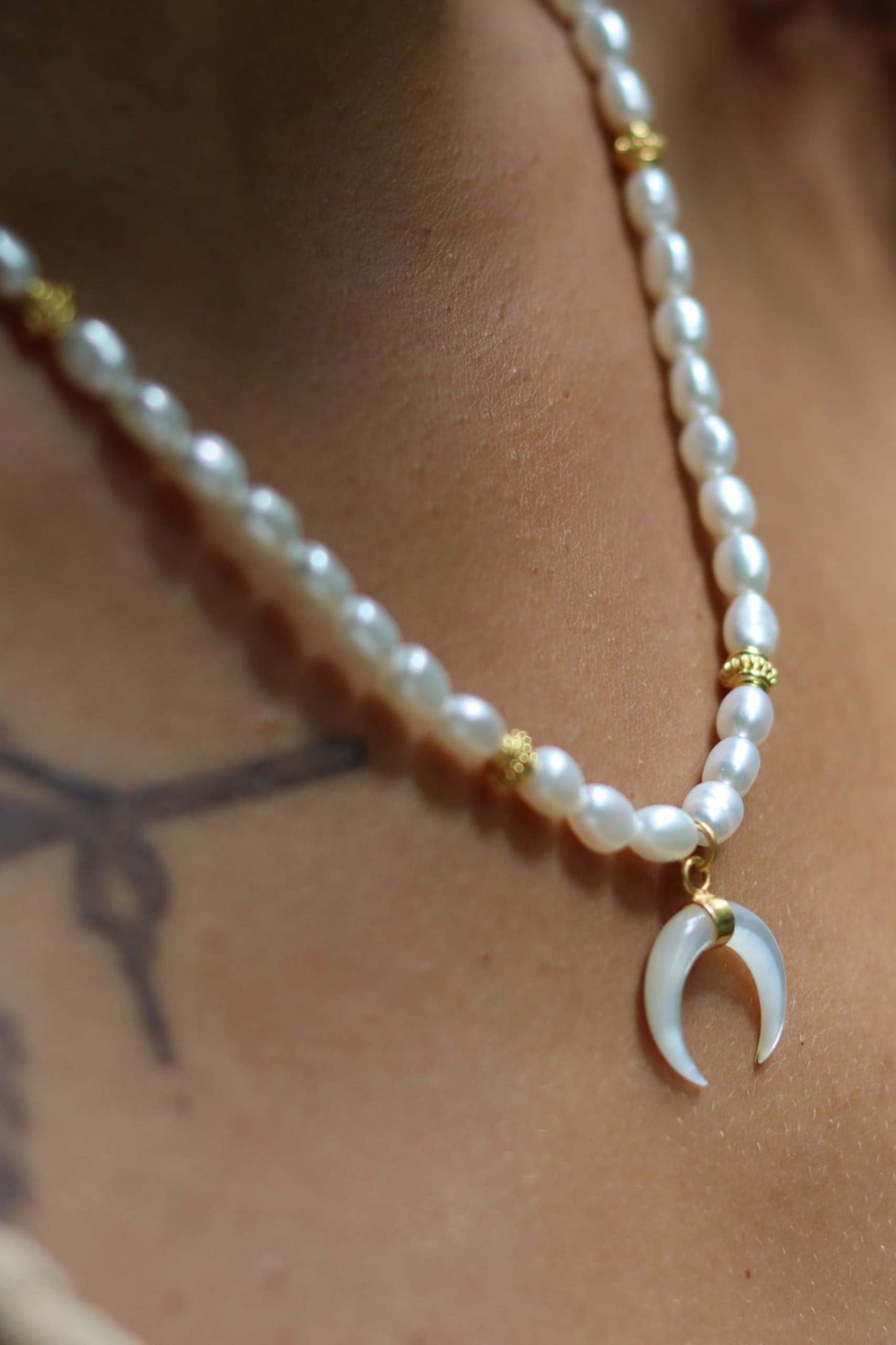Lunar Pearl Necklace