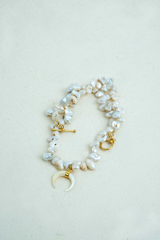 Moonlight Pearl Necklace Small