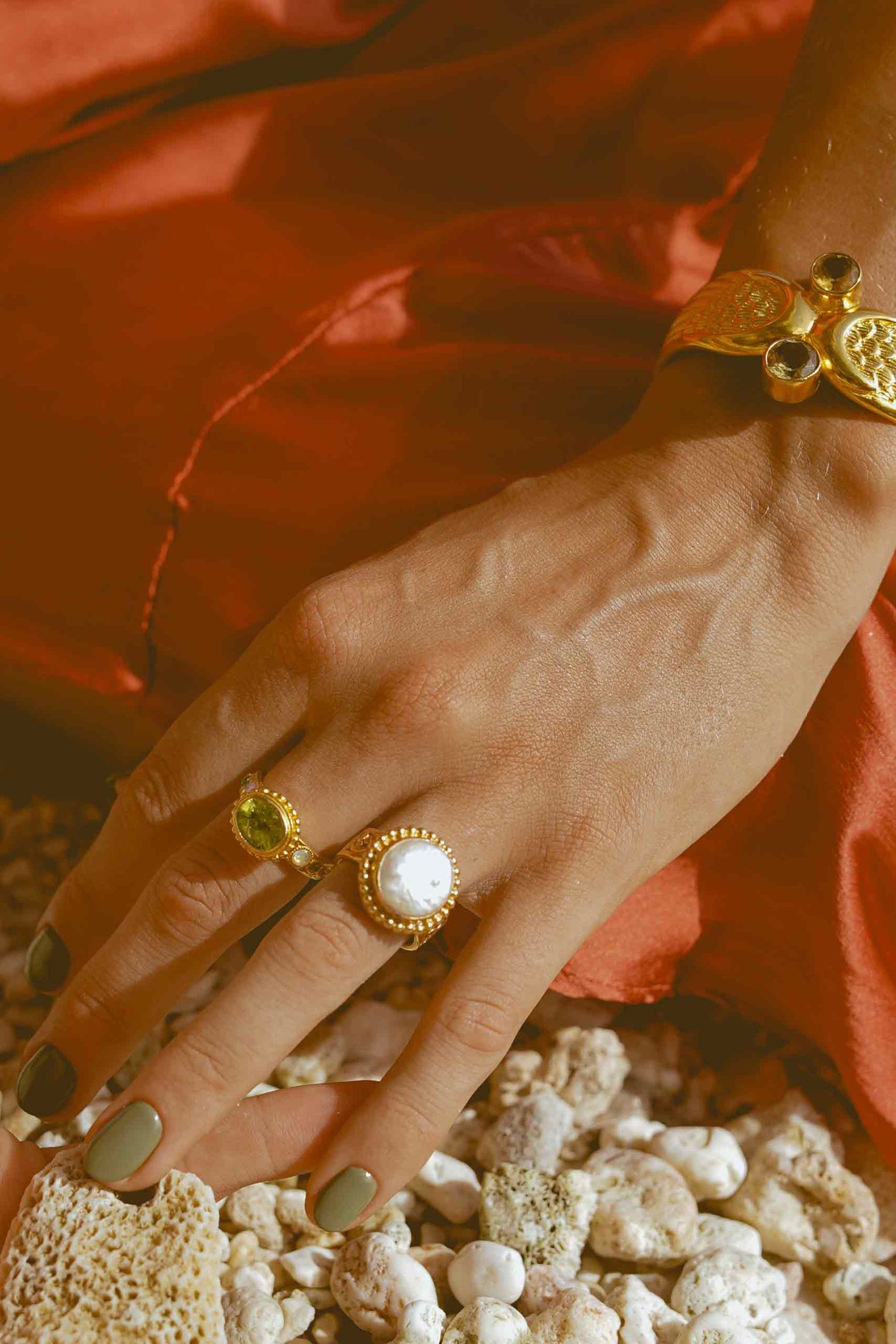 Pearl Goddess Ring