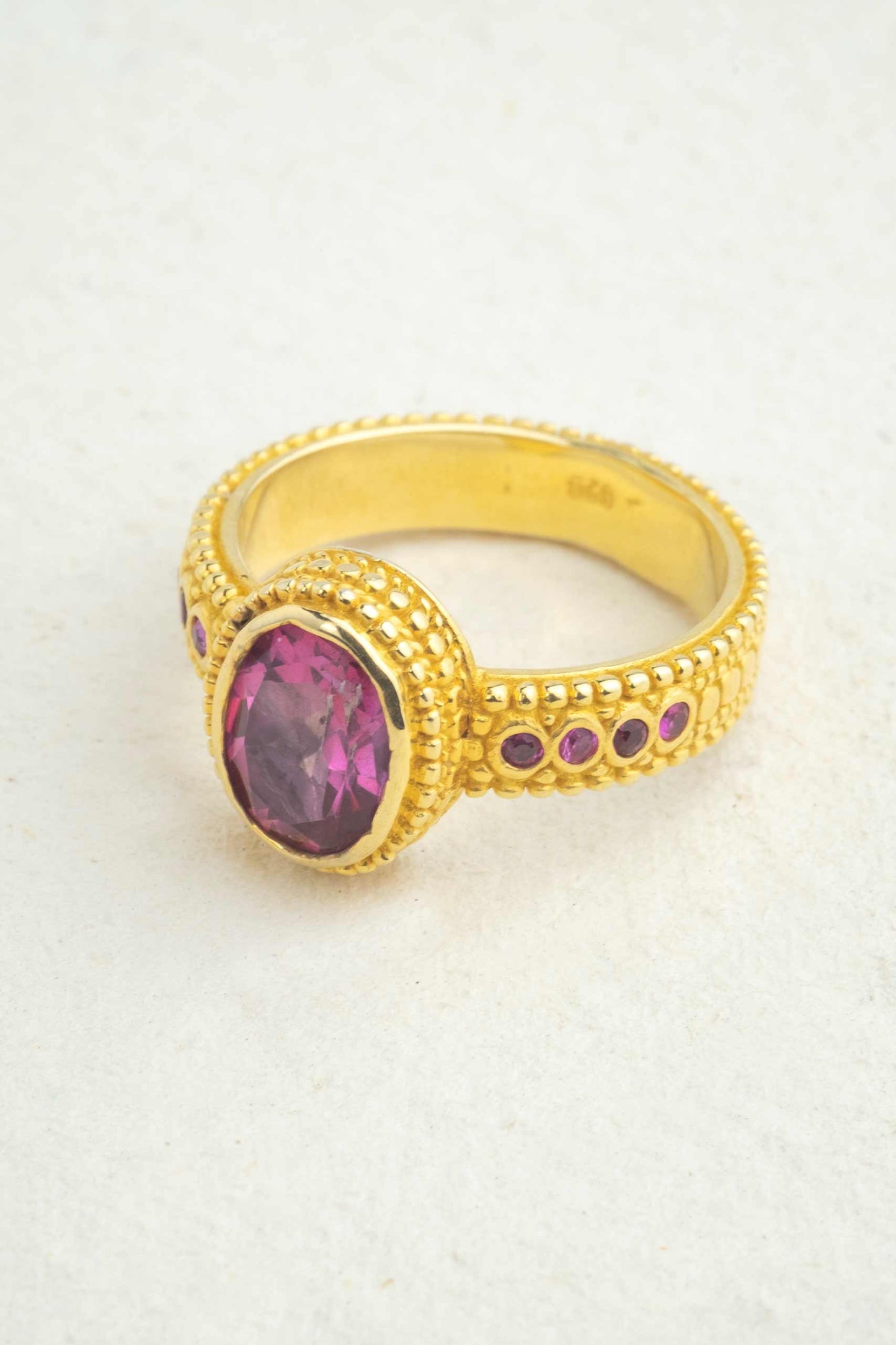 Pink Topaz Queen Ring