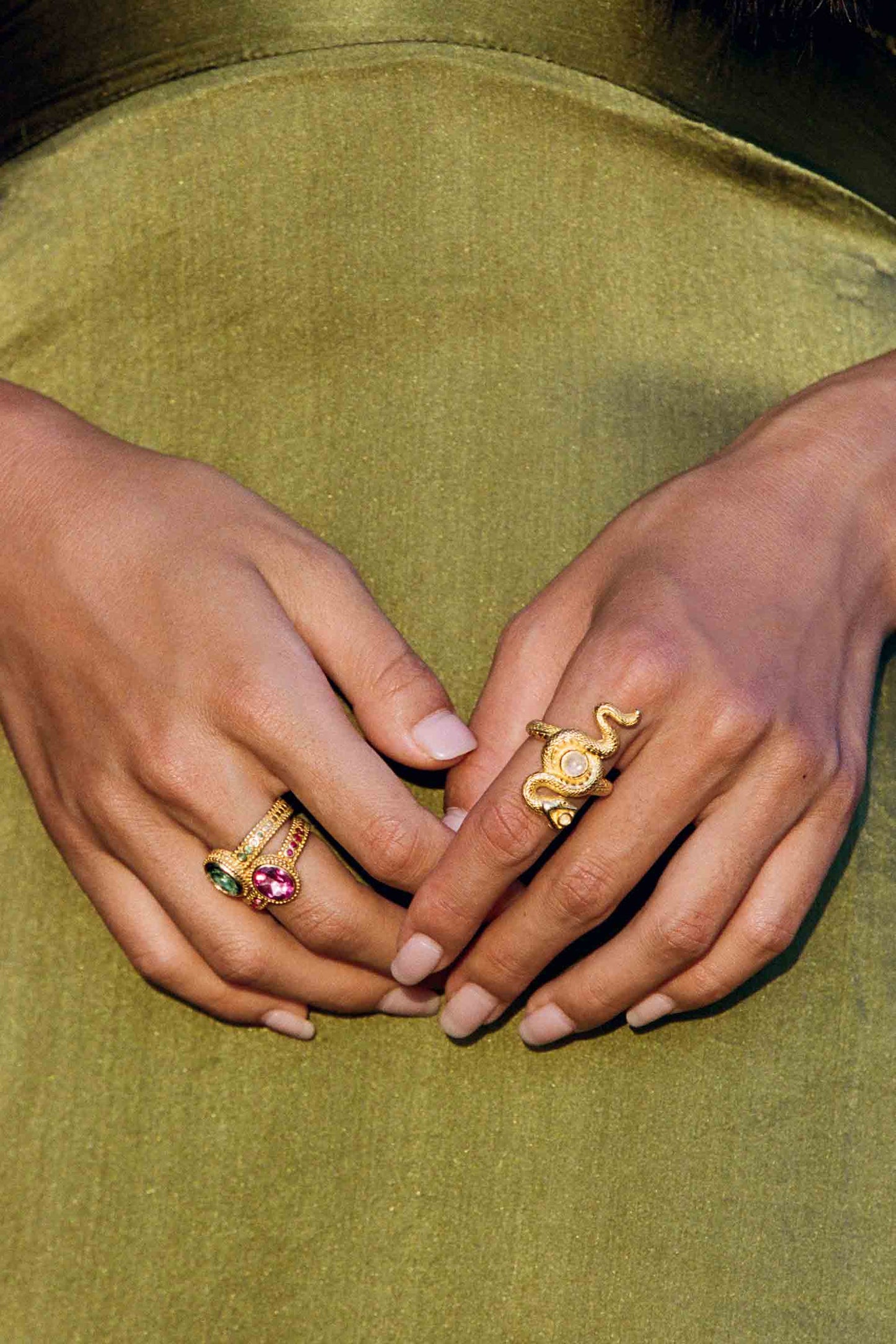 Pink Topaz Queen Ring